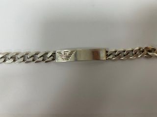 Esclava Emporio Armani Plata Ley Maciza