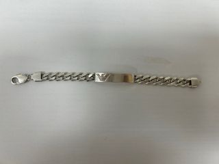 Esclava Emporio Armani Plata Ley Maciza