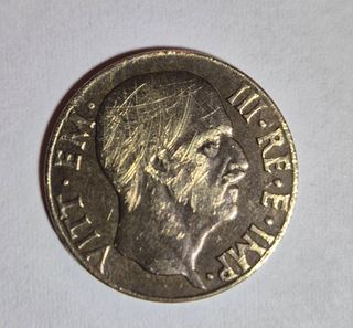 Italia, 5 centesimi 1943. Raro per Gigante. SPL.