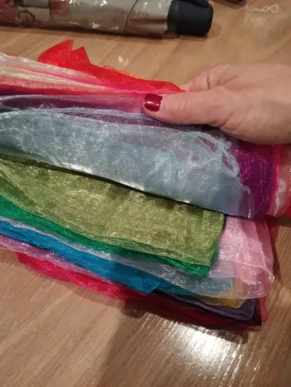 Sciarpe di seta multicolore