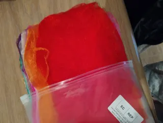 Sciarpe di seta multicolore