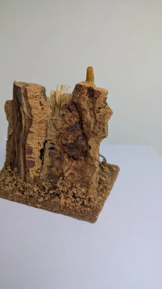 Fienile per presepe - scena rurale con fieno