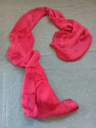 Roberto Cavalli Sciarpa Seta Corallo Vintage