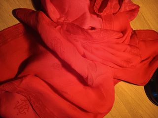 Roberto Cavalli Sciarpa Seta Corallo Vintage