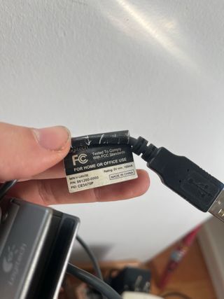 Webcam Logitech Gris