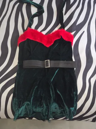 Disfraz Elfa Verde y Rojo