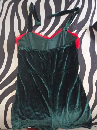 Disfraz Elfa Verde y Rojo