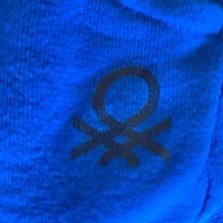 Pantalón corto Benetton azul algodón una puesta  i