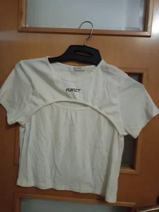 Camiseta Elisa blanca talla única