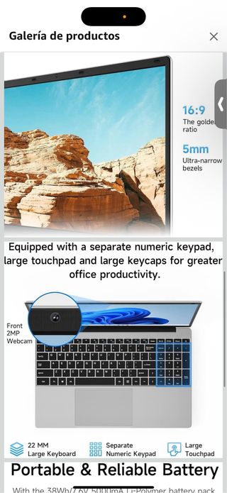 Portatile 15.6 FHD Intel Celeron 12GB RAM