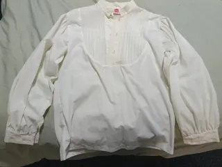 Camisa fallera crudo talla 10 años