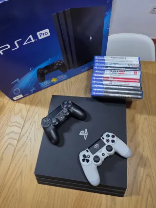 PS4 Pro 1TB + 2 Mandos + 11 Juegos
