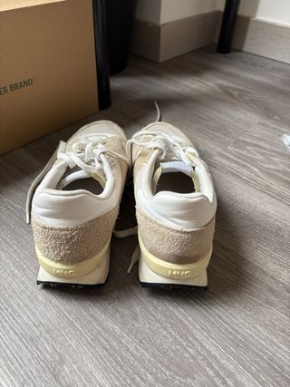 Zapatillas Mango Talla 44 Beige/Blanco