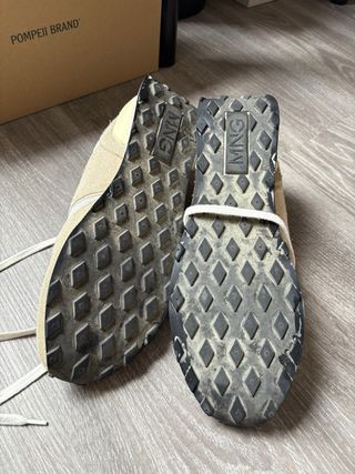 Zapatillas Mango Talla 44 Beige/Blanco