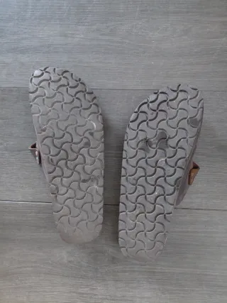 Sandalo Birkenstock Mary Jane Marrone Unisex