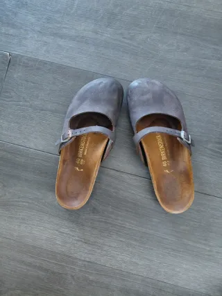 Sandalo Birkenstock Mary Jane Marrone Unisex