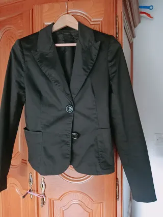 Chaqueta de vestir negra mujer