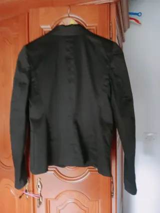 Chaqueta de vestir negra mujer