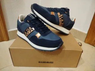 Zapatillas Napapijri Azul y Dorado