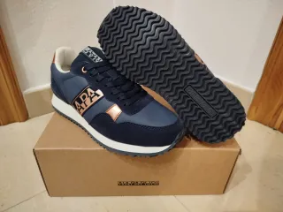 Zapatillas Napapijri Azul y Dorado