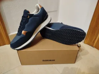 Zapatillas Napapijri Azul y Dorado