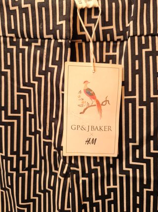 Pantalón H&M estampado blanco y negro