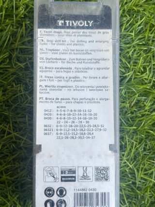 Broca Cónica Escalonada TIVOLY