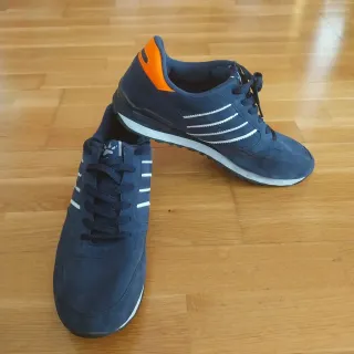 Sneakers sportive blu e arancione