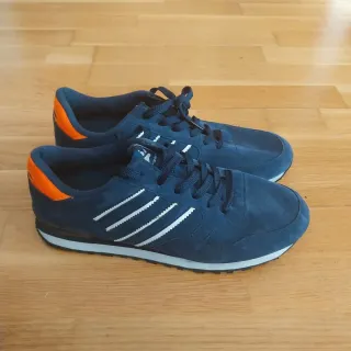 Sneakers sportive blu e arancione