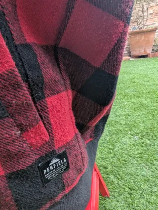 Cazadora Bomber Penfield Cuadros Rojo/Negro