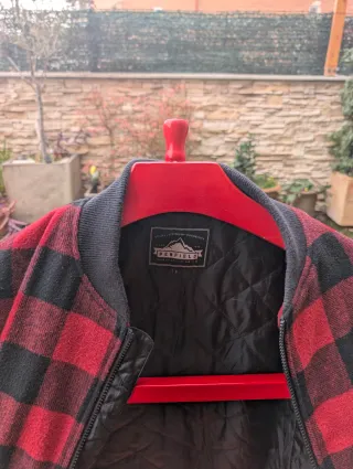 Cazadora Bomber Penfield Cuadros Rojo/Negro