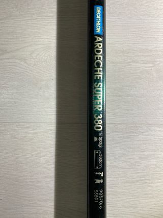 8 cañas de pesca y sacadera