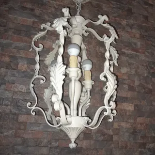 Lámpara de techo barroca metal