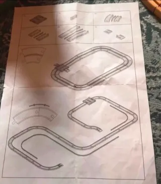 Juego de construcción tren y helicóptero