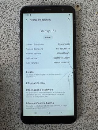 Samsung Galaxy J6+ Nero