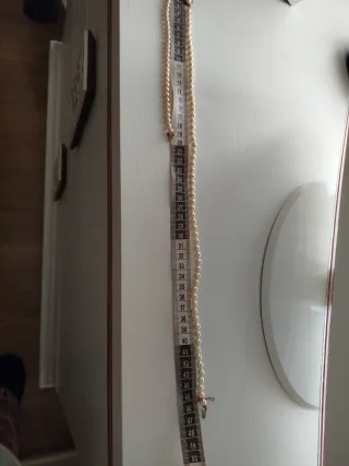 Conjunto Collar y Pulsera Perlas Doradas