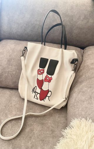 Bolso con estampado de bailarina