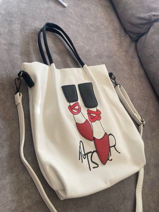 Bolso con estampado de bailarina