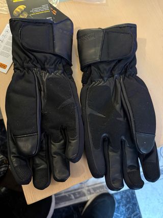 Guantes Moto Moore Talla XL Negros y Verdes