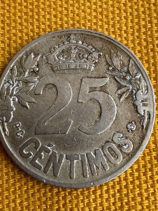 Moneda España 1925 La Caraba