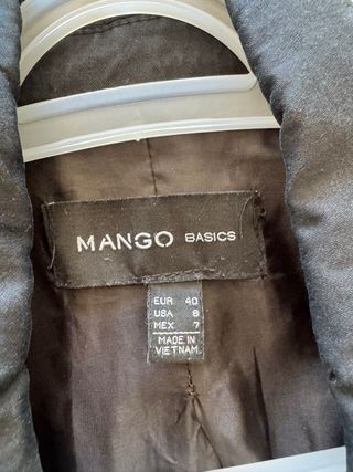 Americana Negra Mango Talla M