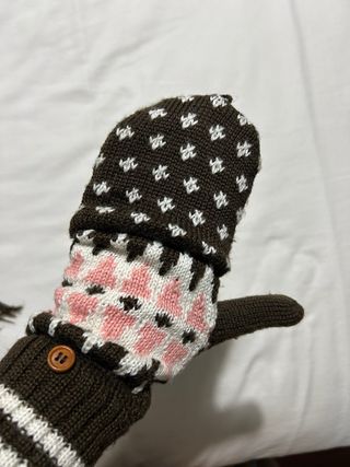 Bufanda y guantes manoplas Burton