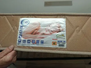 Cama 90x180 patas plegables