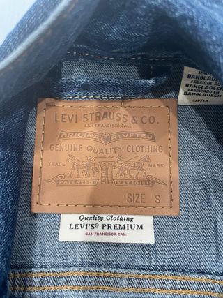 Cazadora Vaquera Levi's Talla S, talla grande