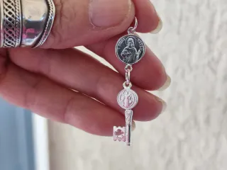 Colgante Doble Protección Plata 925