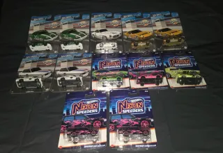 Hot Wheels Neon Speeders y Vintage