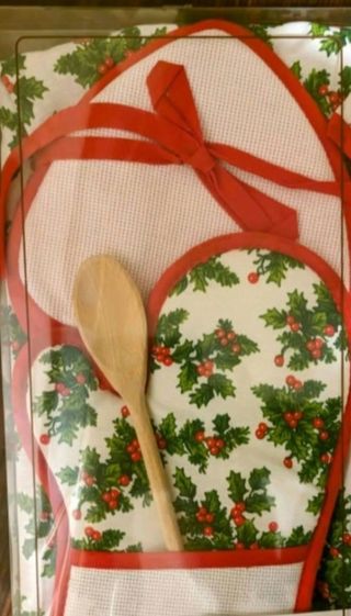 Set cucina natalizio 4 pezzi