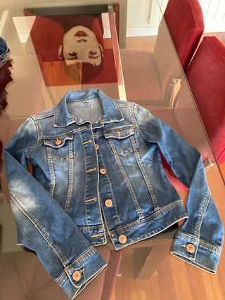 Cazadora tejana entallada