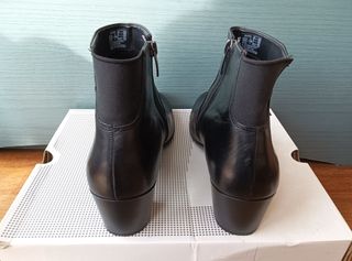 Botines Ecco Piel Negro Talla 40 Mujer