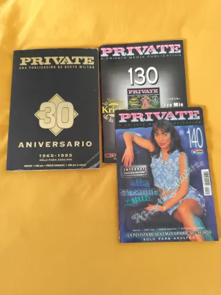 3 revistas private,especial 30 aniversario